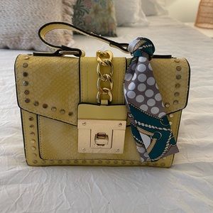 Yellow crossbody purse